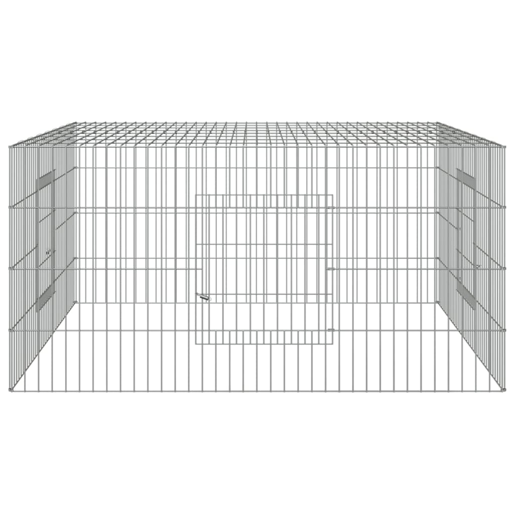 Cage à lapin 110x110x55 cm en fer galvanisé