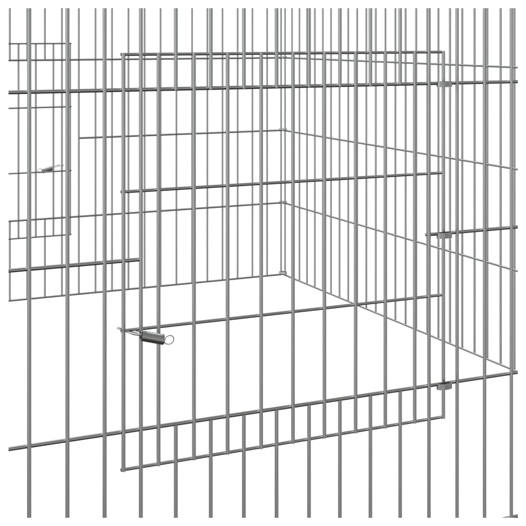 Cage à lapin 110x110x55 cm en fer galvanisé