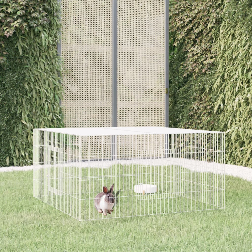 Cage à lapin 110x110x55 cm en fer galvanisé