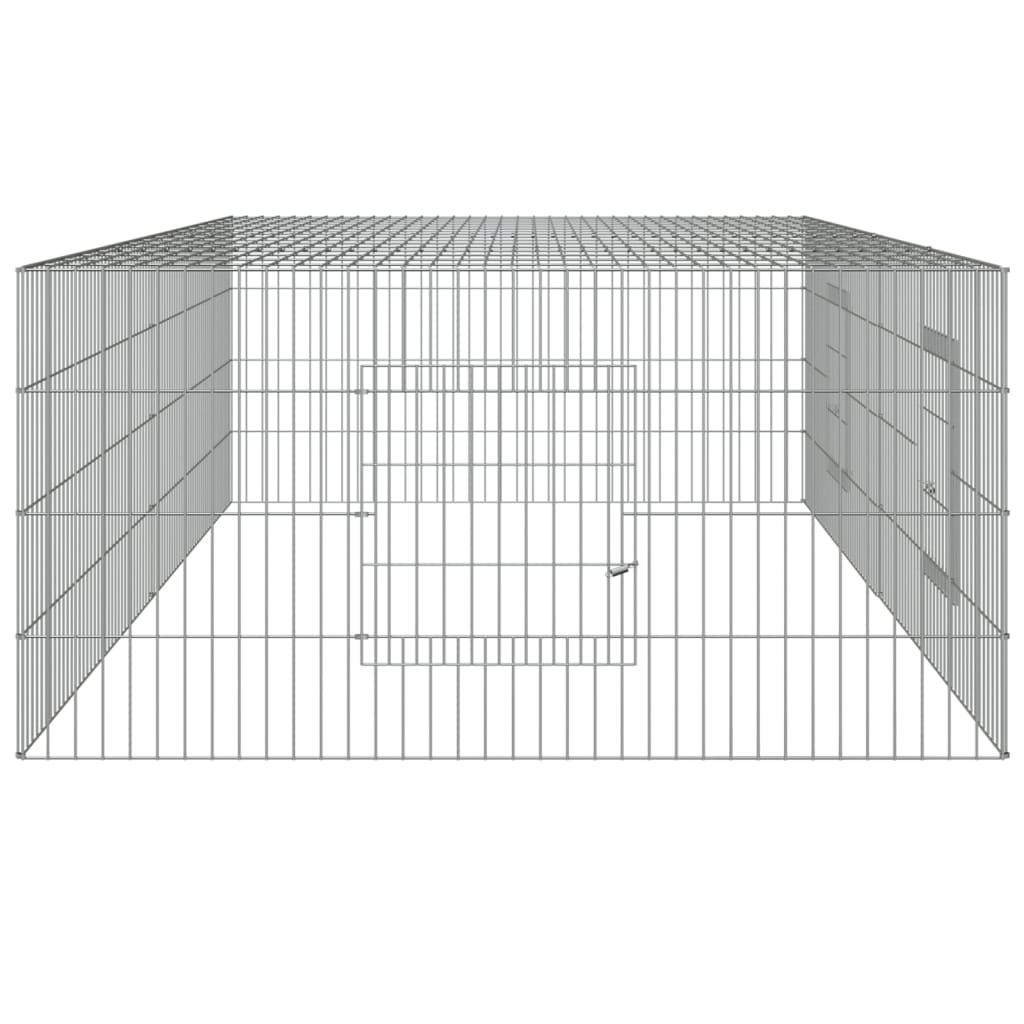 Cage à lapin 110x110x55 cm en fer galvanisé