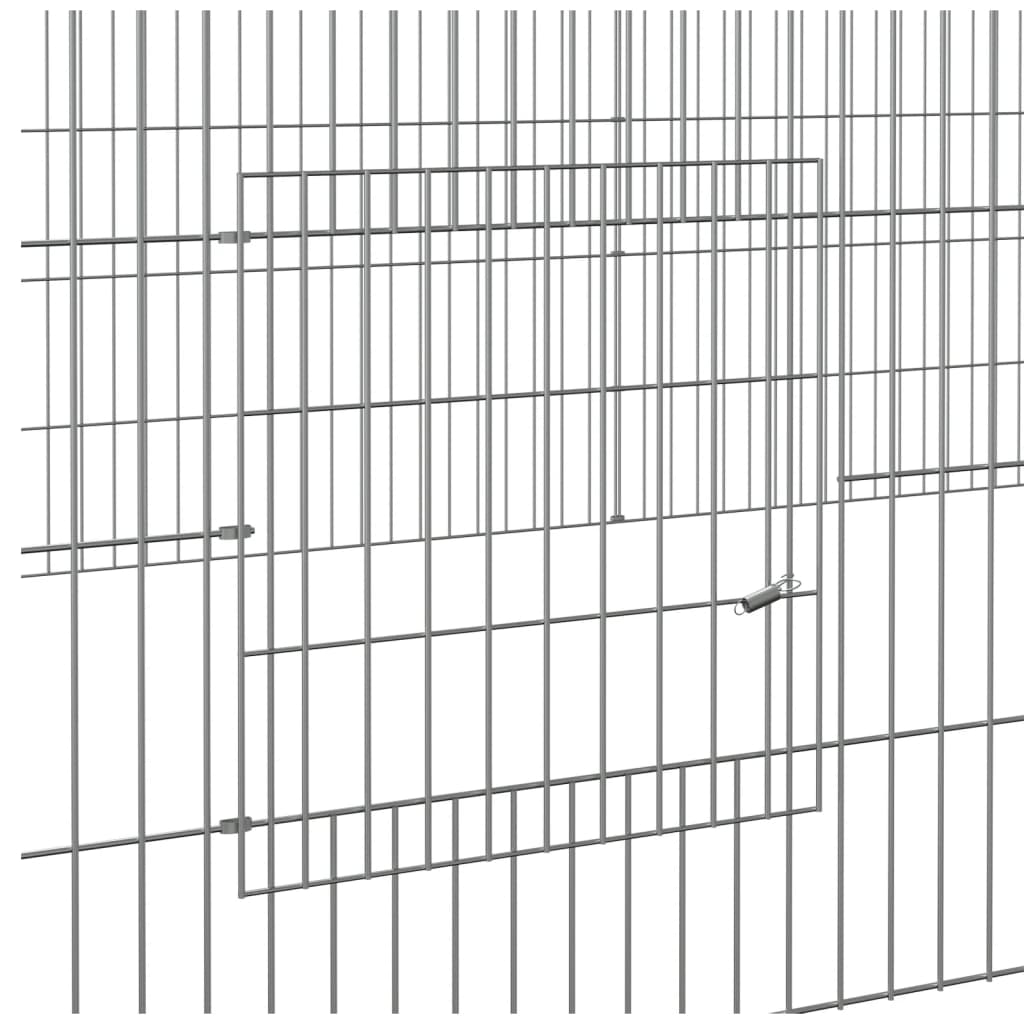 Cage à lapin 110x110x55 cm en fer galvanisé