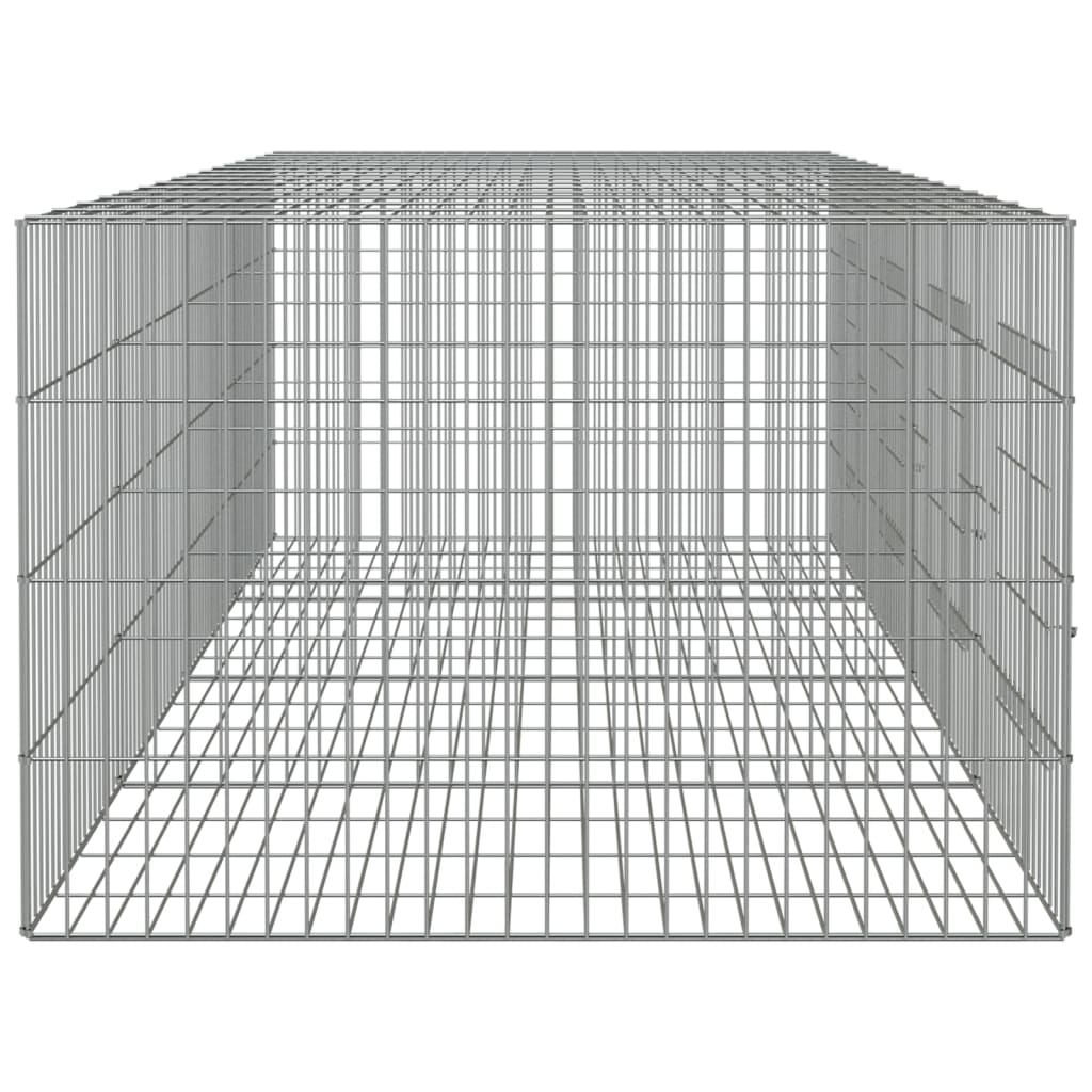 Konijnenkooi met 3 panelen 163x79x54 cm gegalvaniseerd ijzer