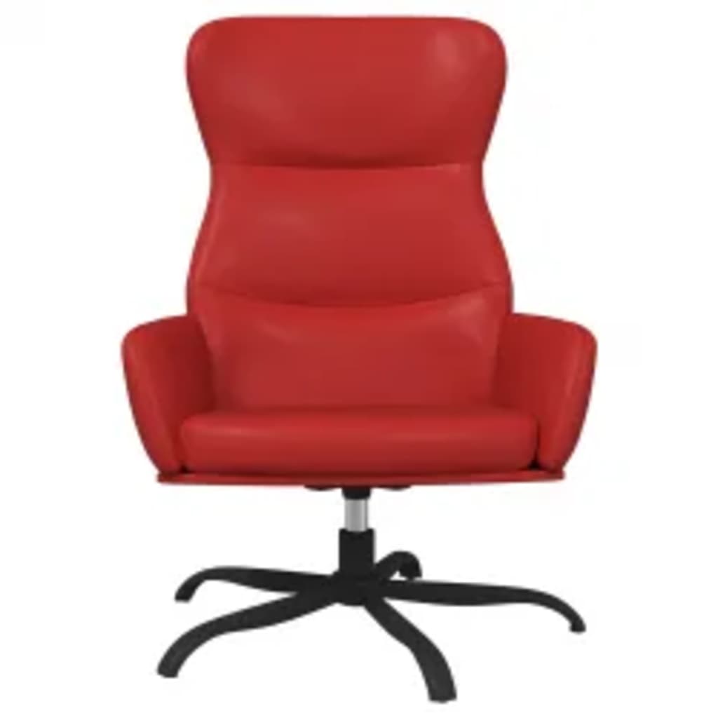 Fauteuil relax simili cuir noir