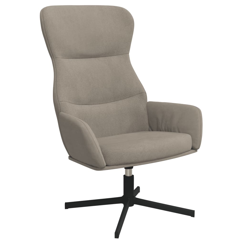 Fauteuil de relaxation avec repose-pieds en velours