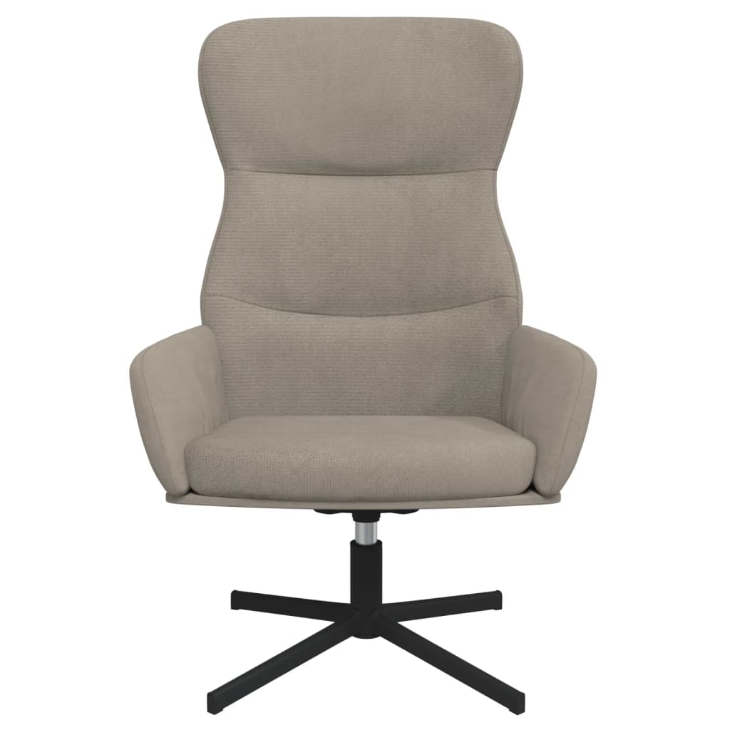 Fauteuil relax avec repose-pieds en velours