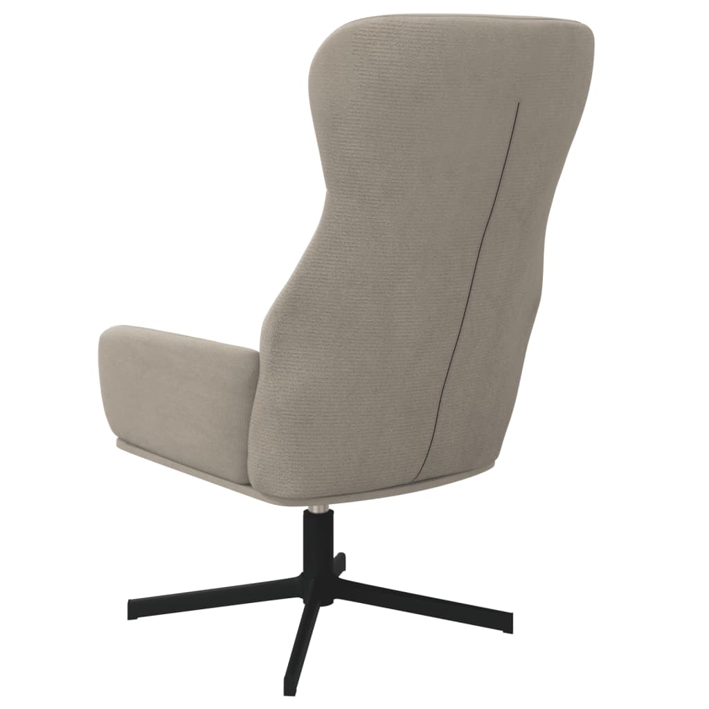 Fauteuil de relaxation avec repose-pieds en velours