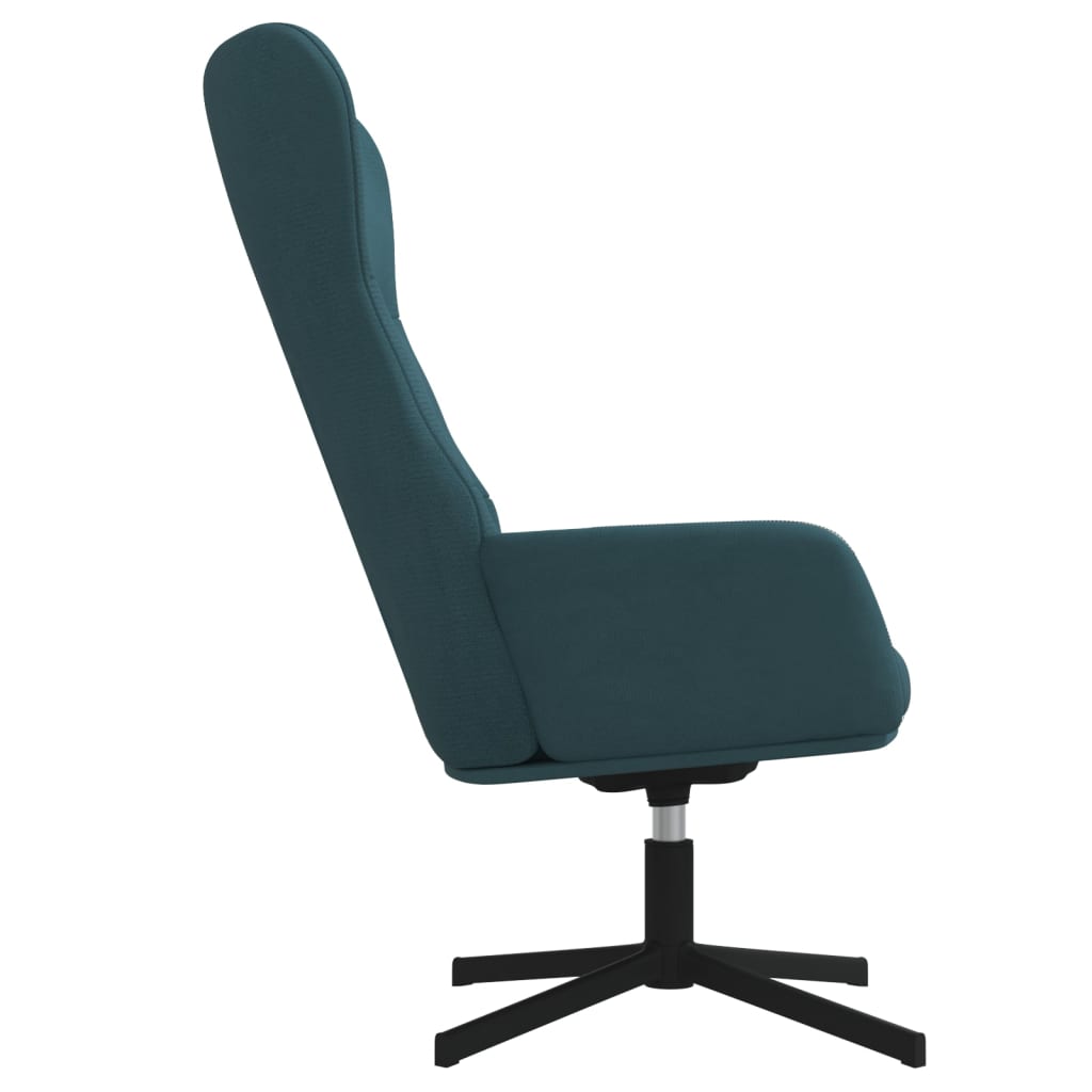 Fauteuil de relaxation avec repose-pieds en velours