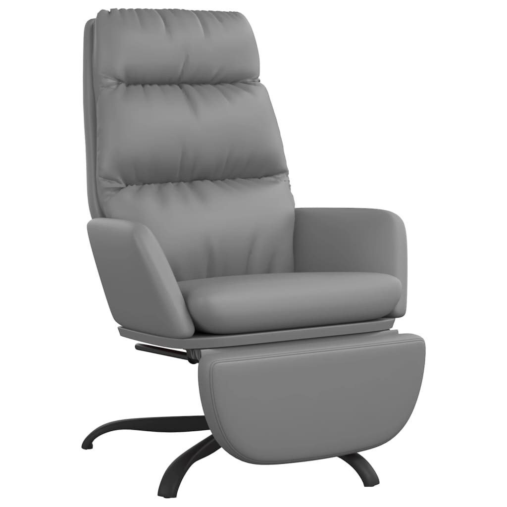 Fauteuil relax simili cuir noir