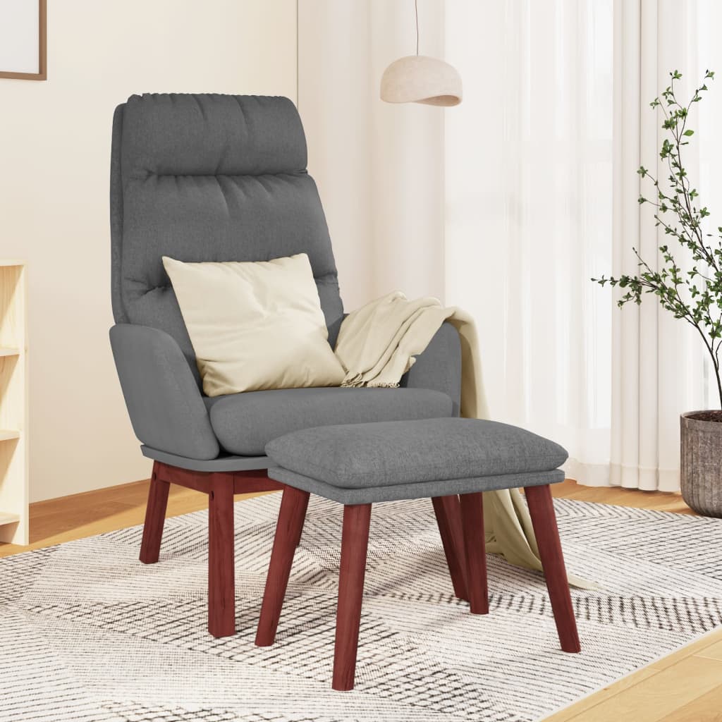 Fauteuil relax tissu marron