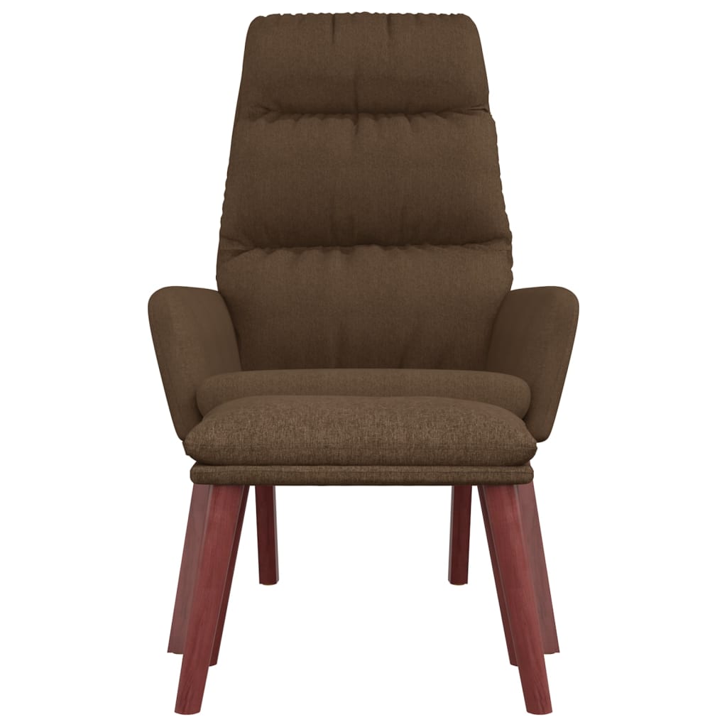 Fauteuil relax tissu marron