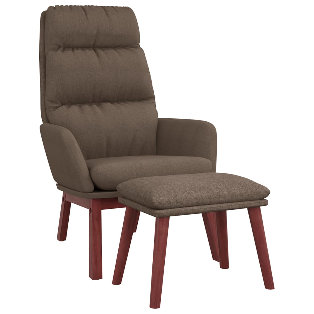 Fauteuil relax tissu marron