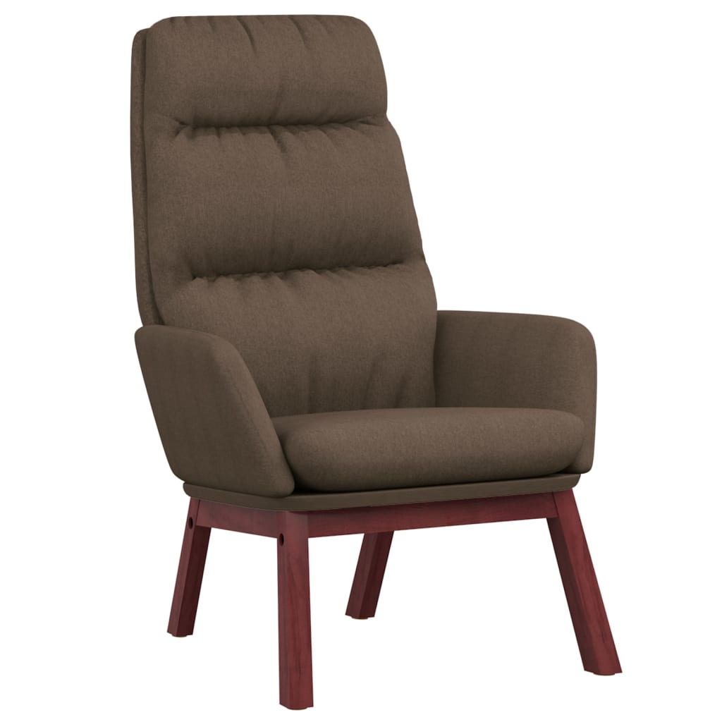 Fauteuil relax tissu marron