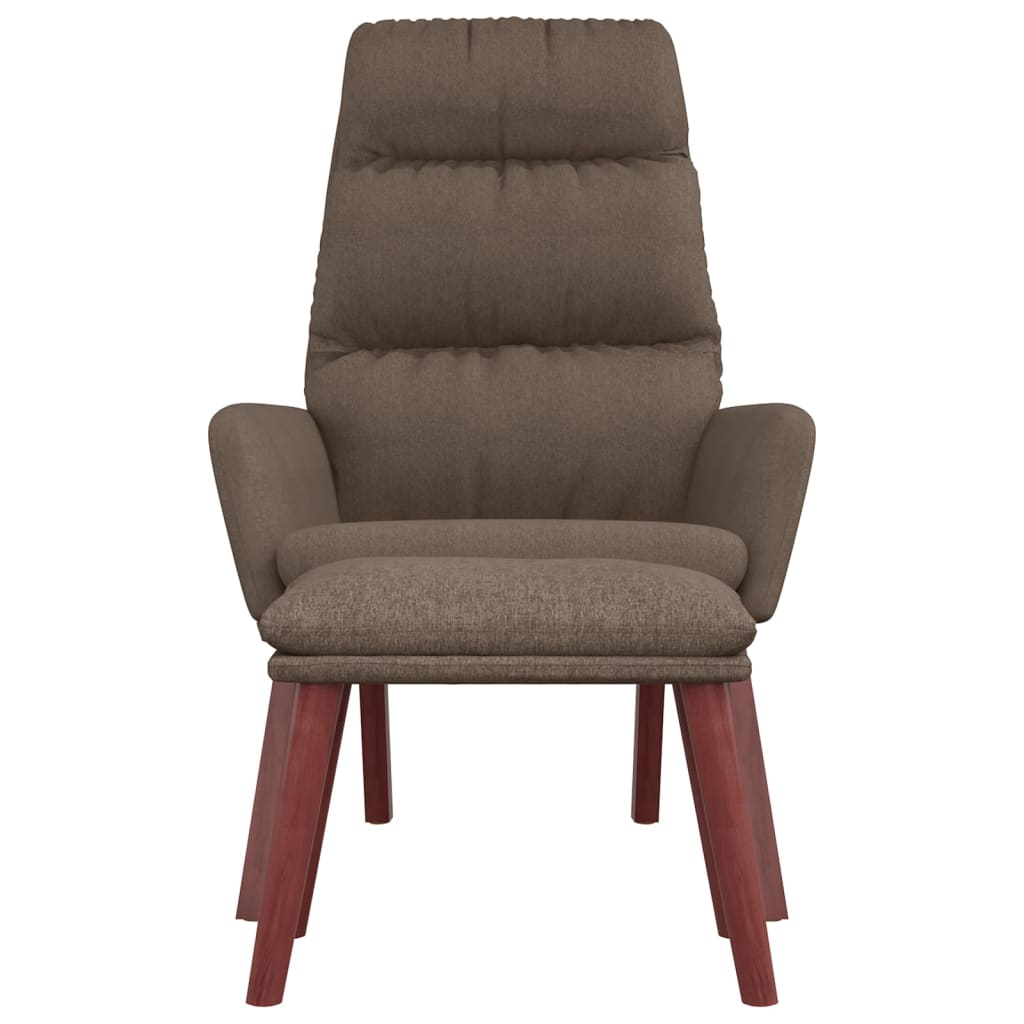 Fauteuil relax tissu marron