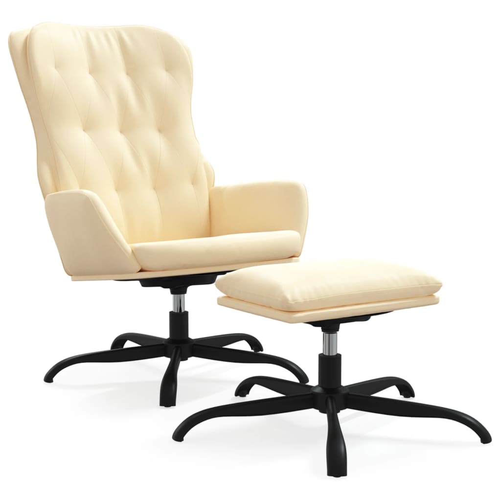 Fauteuil relax simili cuir noir