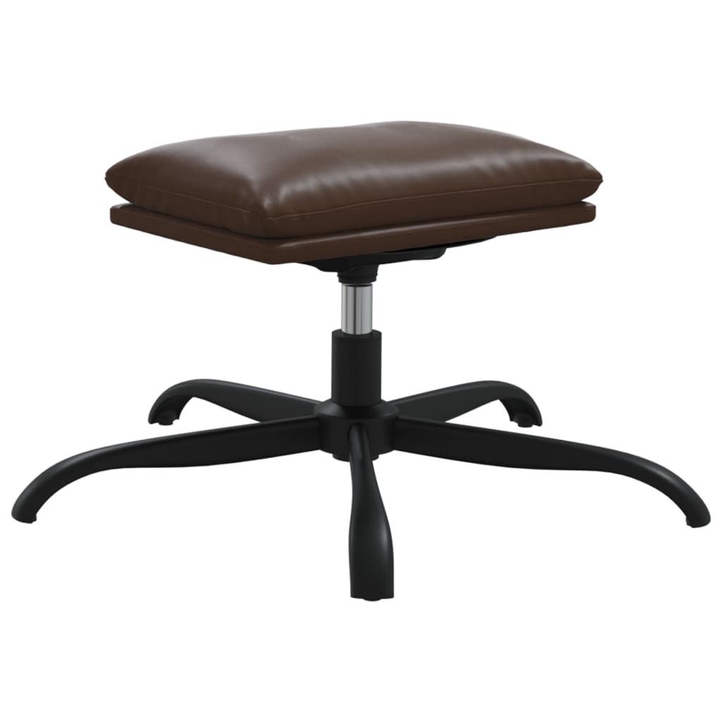 Fauteuil relax simili cuir noir