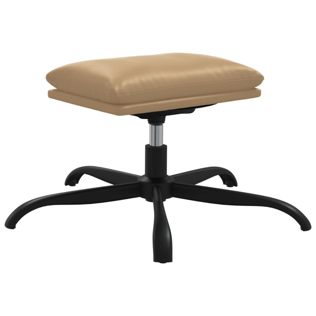 Fauteuil relax simili cuir noir