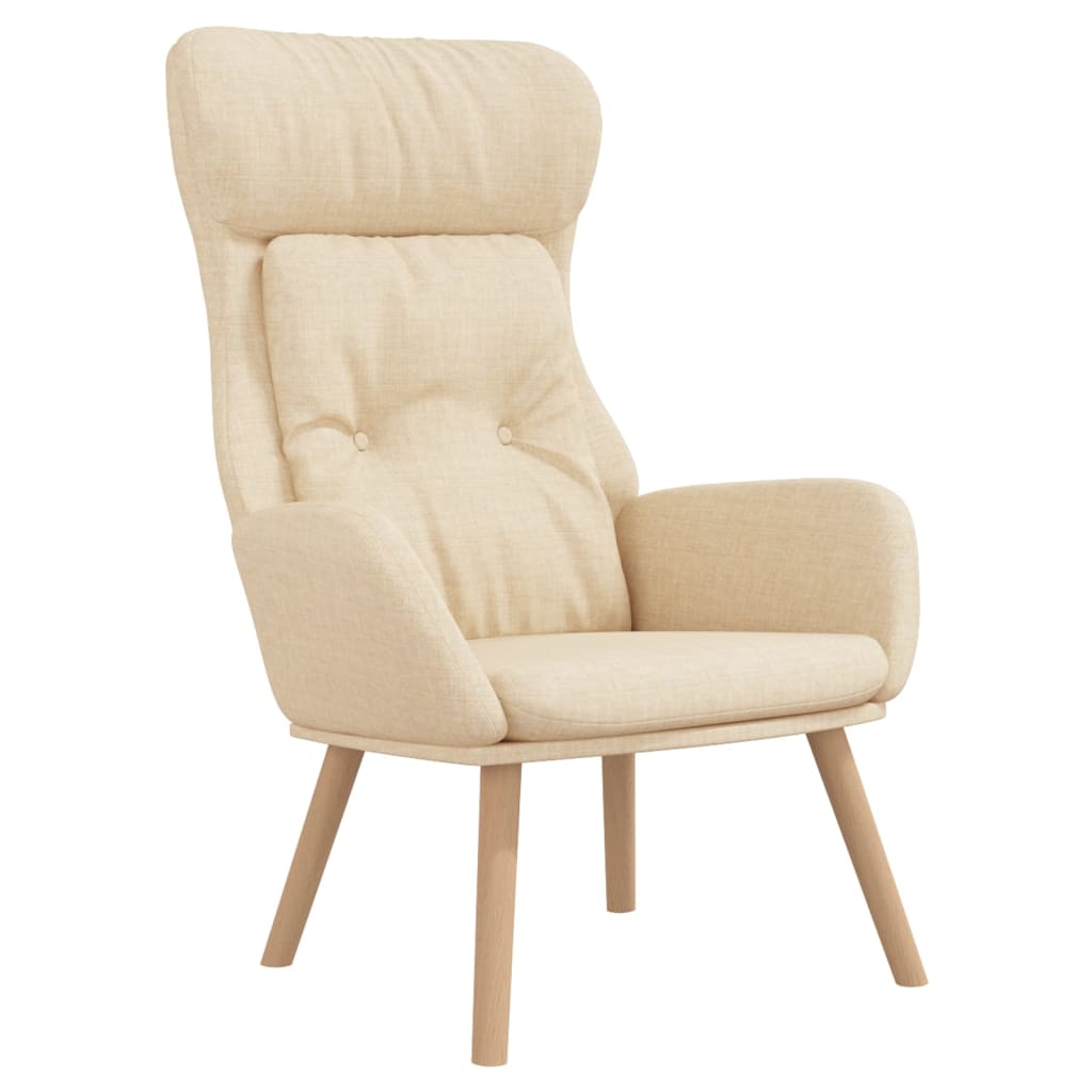 Fauteuil relax avec repose-pieds en tissu