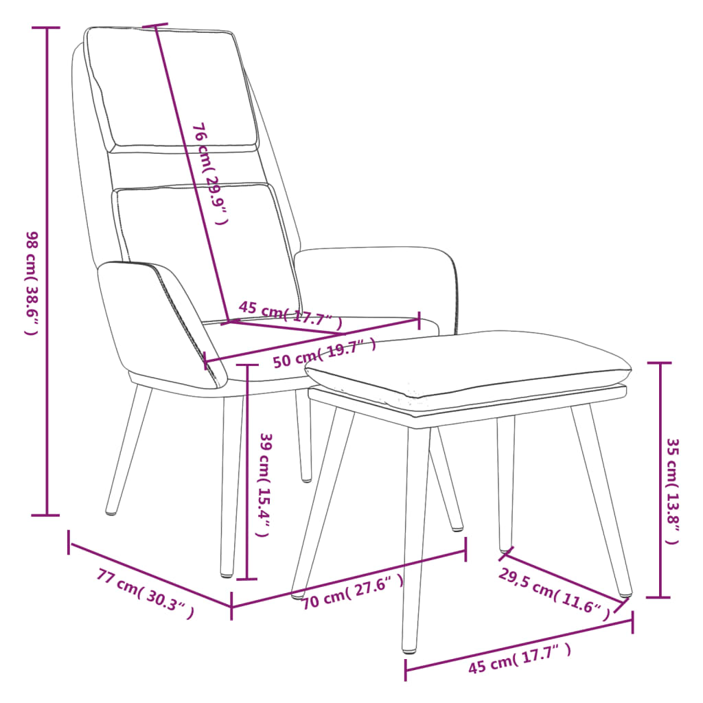 Fauteuil relax tissu gris foncé