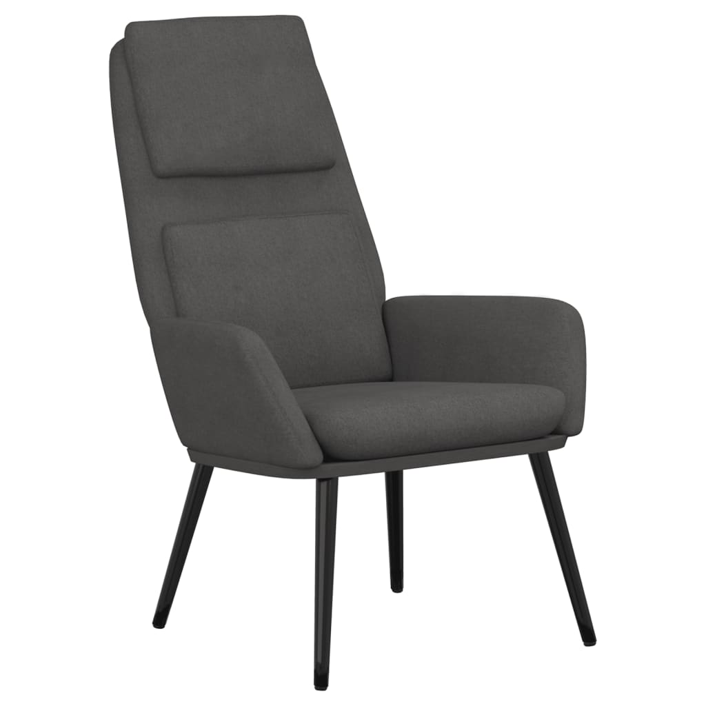 Fauteuil relax avec repose-pieds en tissu