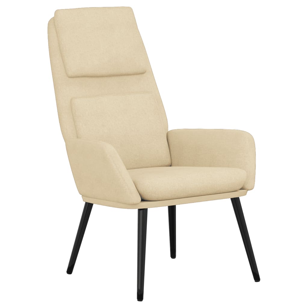 Fauteuil relax avec repose-pieds en tissu