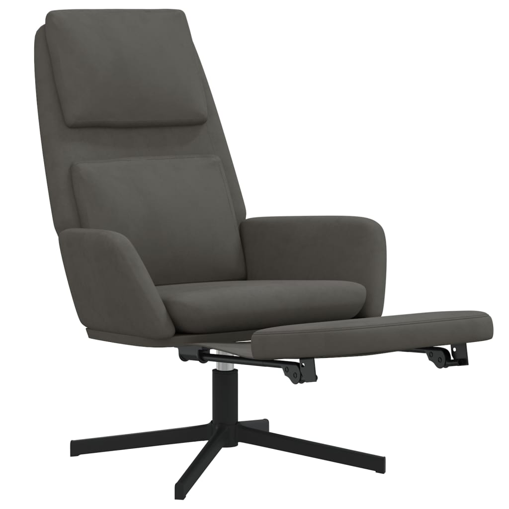 Fauteuil relax velours blanc crème