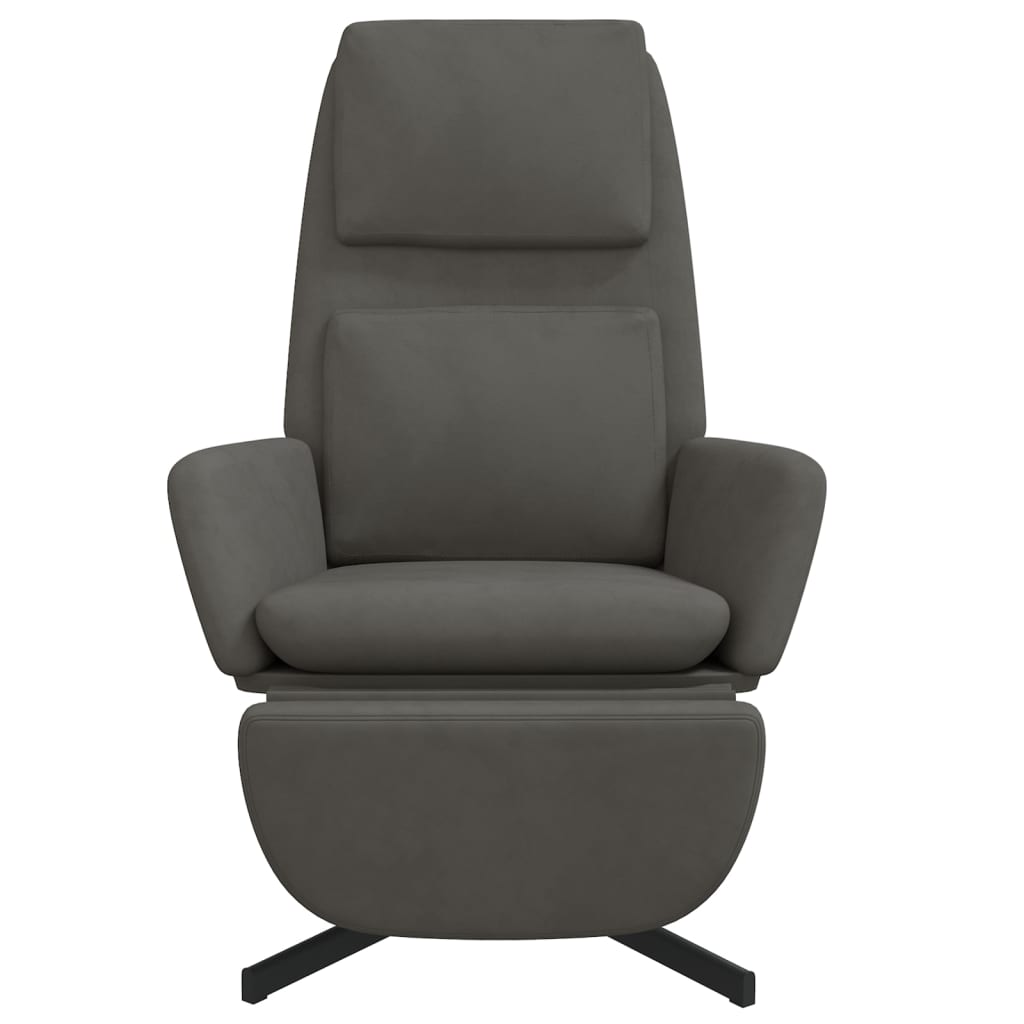 Fauteuil relax velours blanc crème