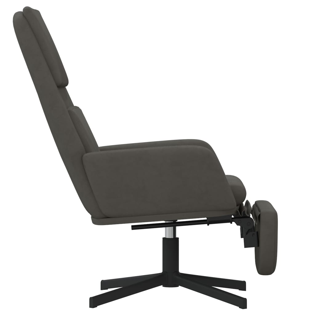 Fauteuil relax velours blanc crème