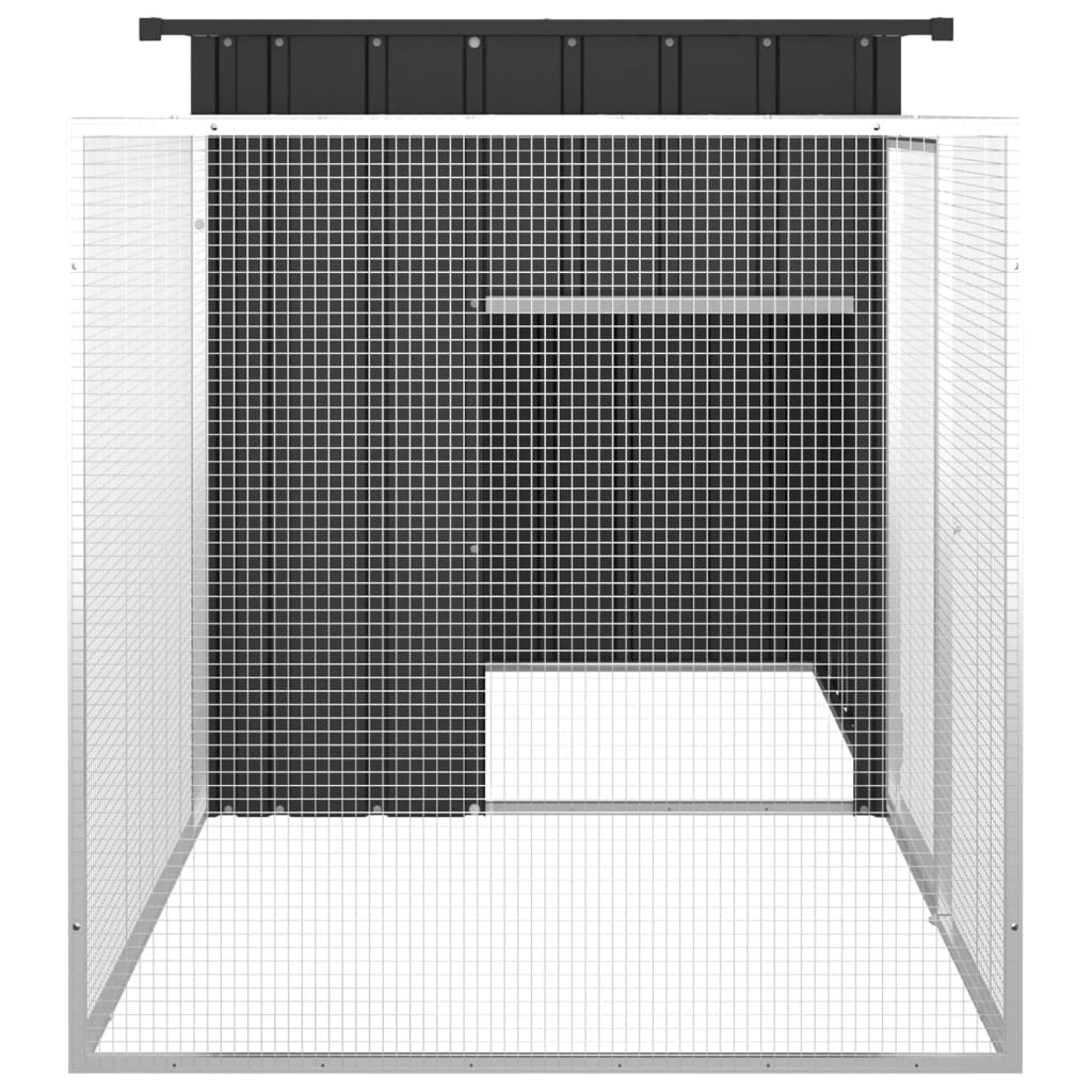 Kippenhok 200x91x100 cm gegalvaniseerd staal