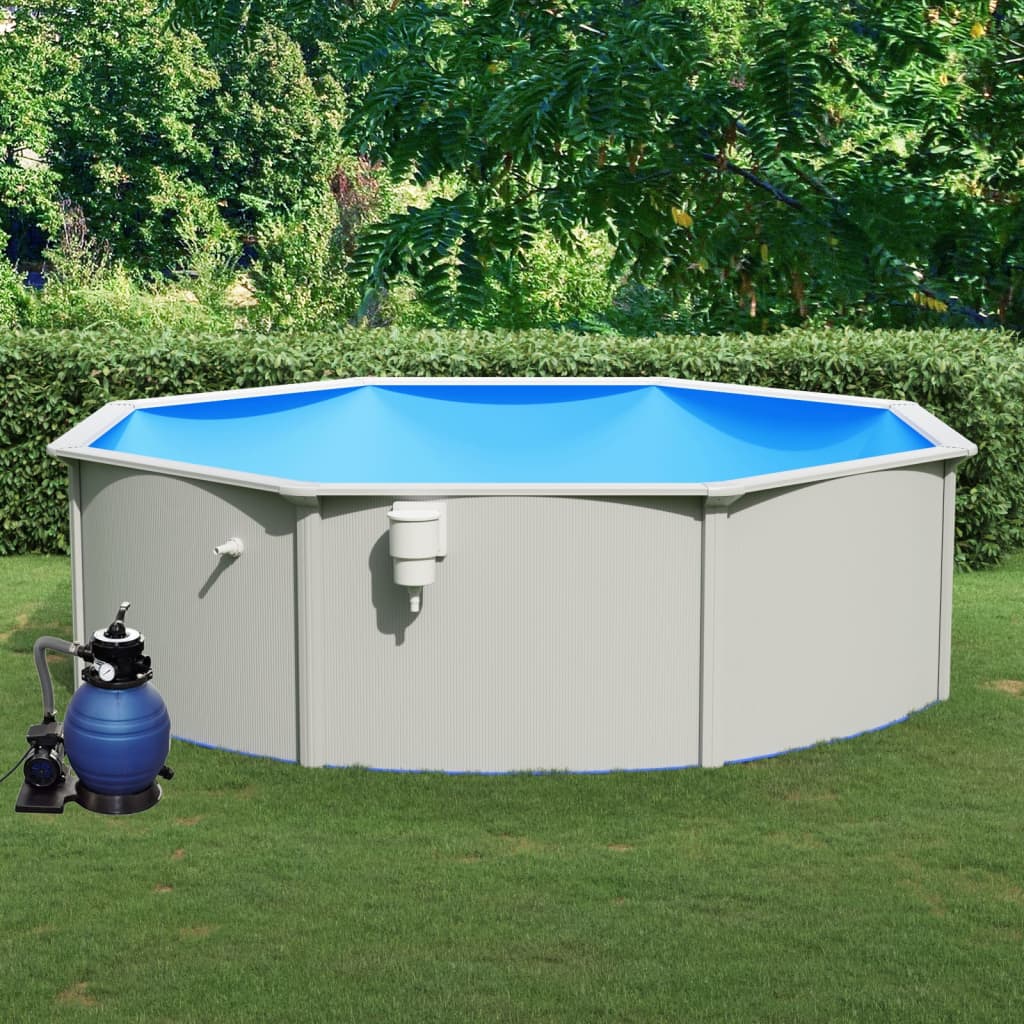 Piscine avec échelle de sécurité 460x120 cm