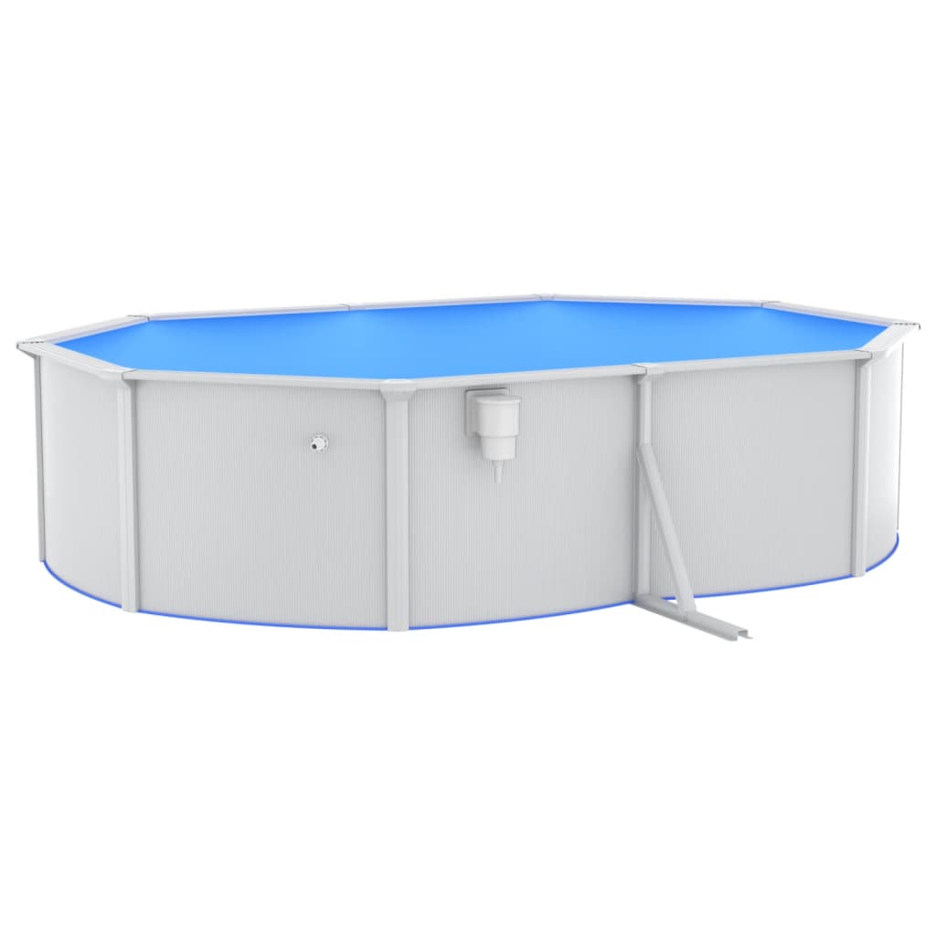 Piscine avec pompe de filtration à sable et échelle 610x360x120 cm