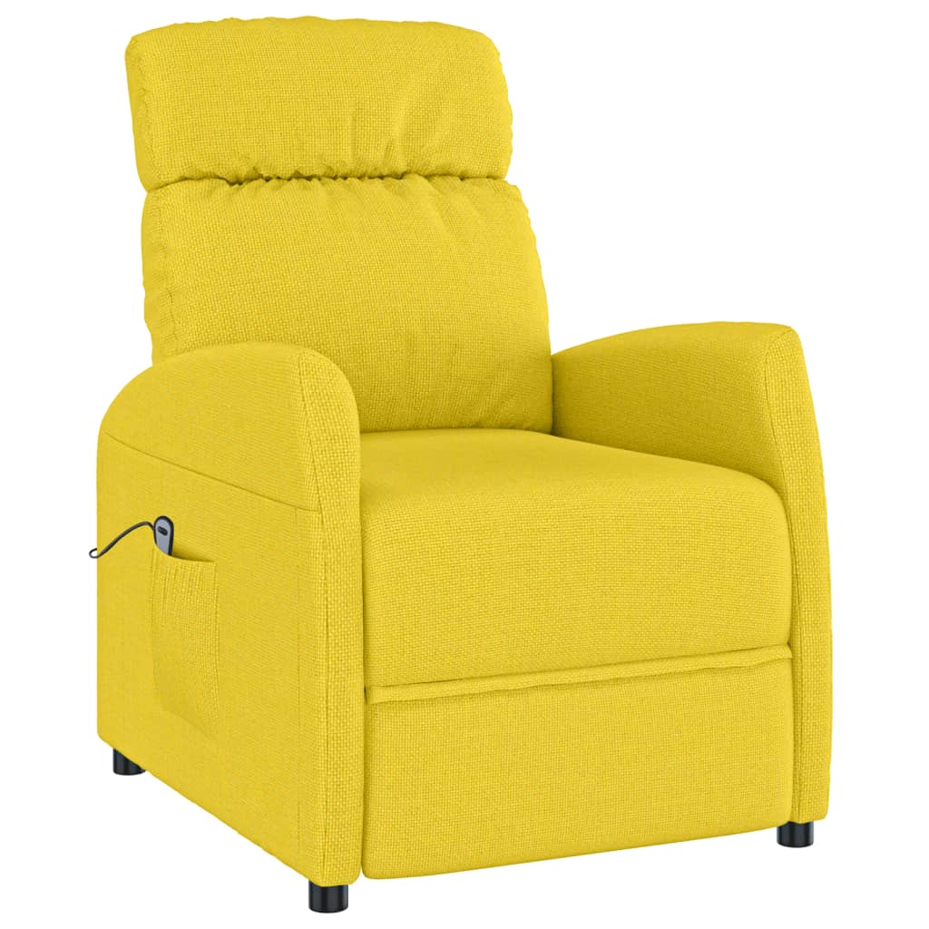 Chaise debout tissu jaune clair