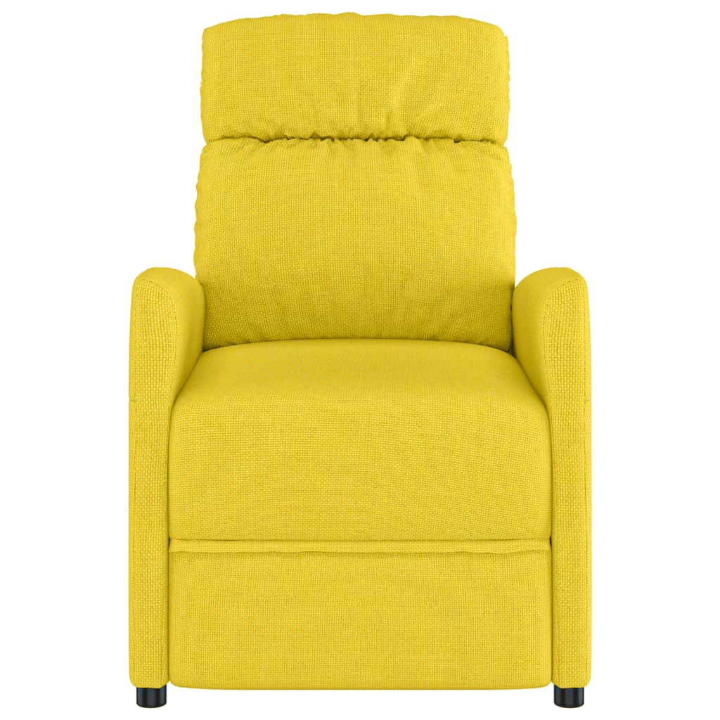 Chaise debout tissu jaune clair