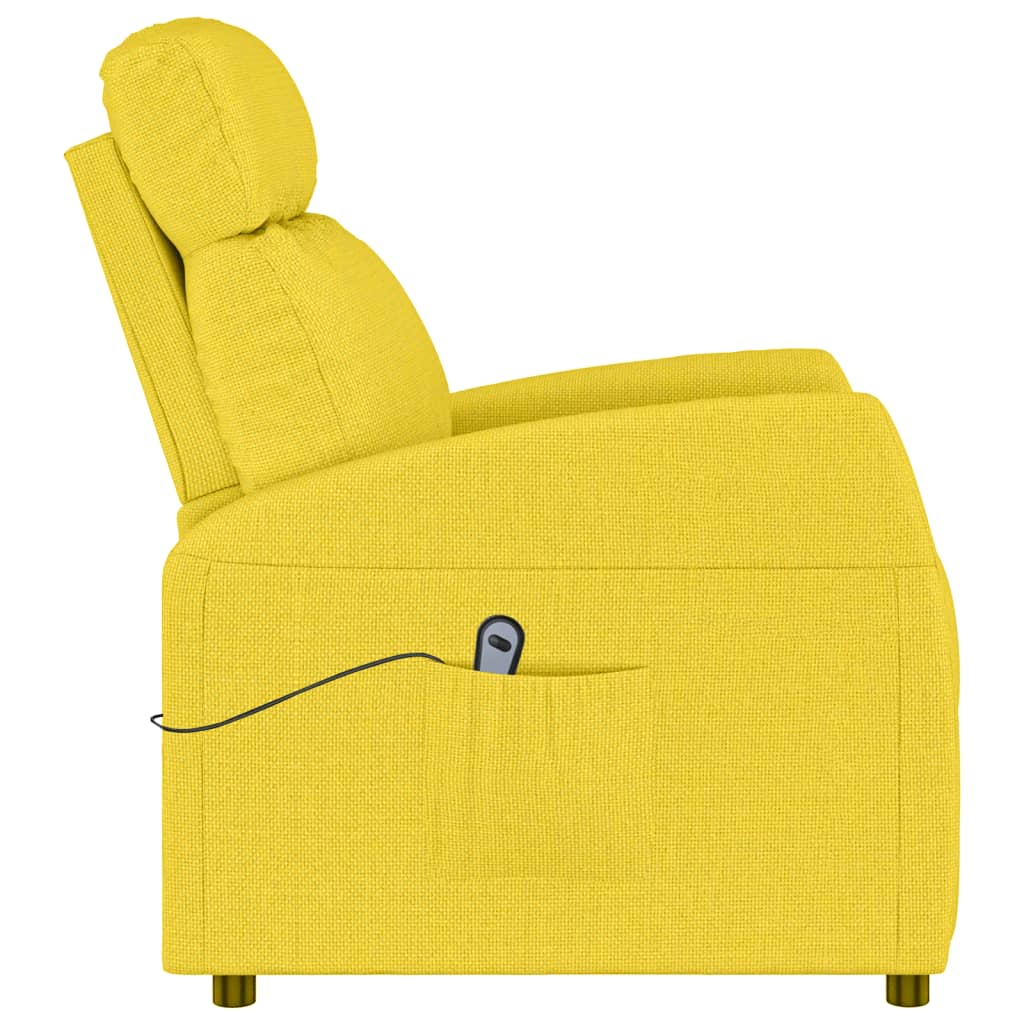 Chaise debout tissu jaune clair