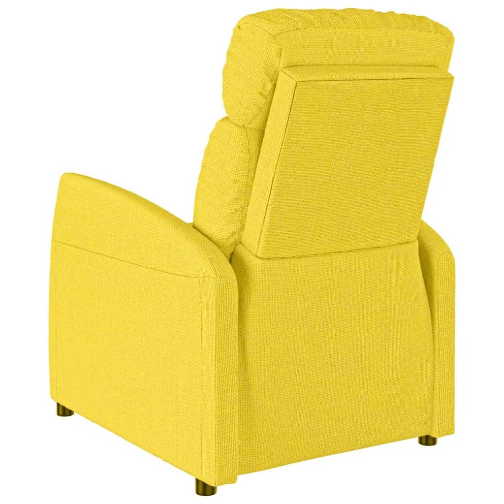 Chaise debout tissu jaune clair