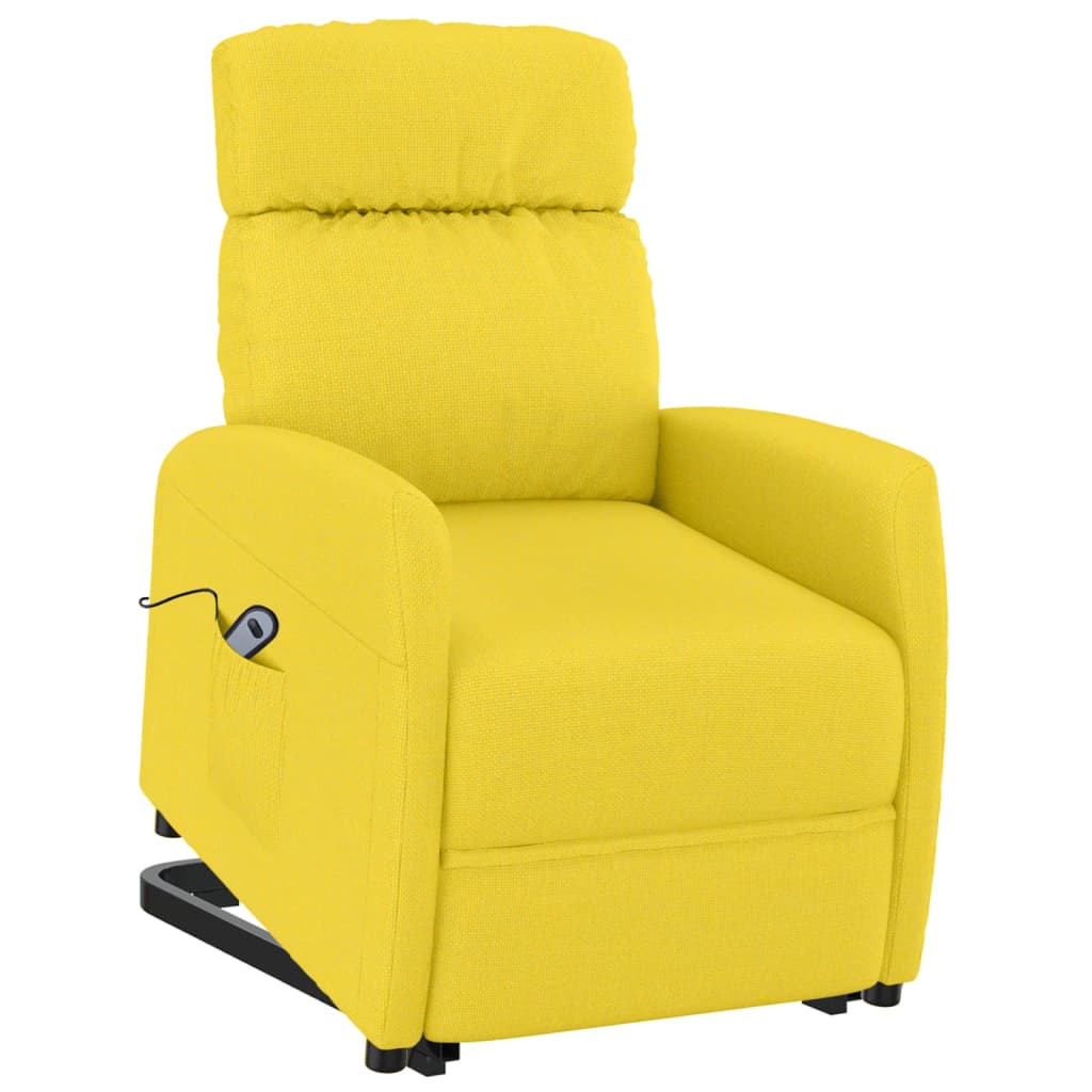 Chaise debout tissu jaune clair