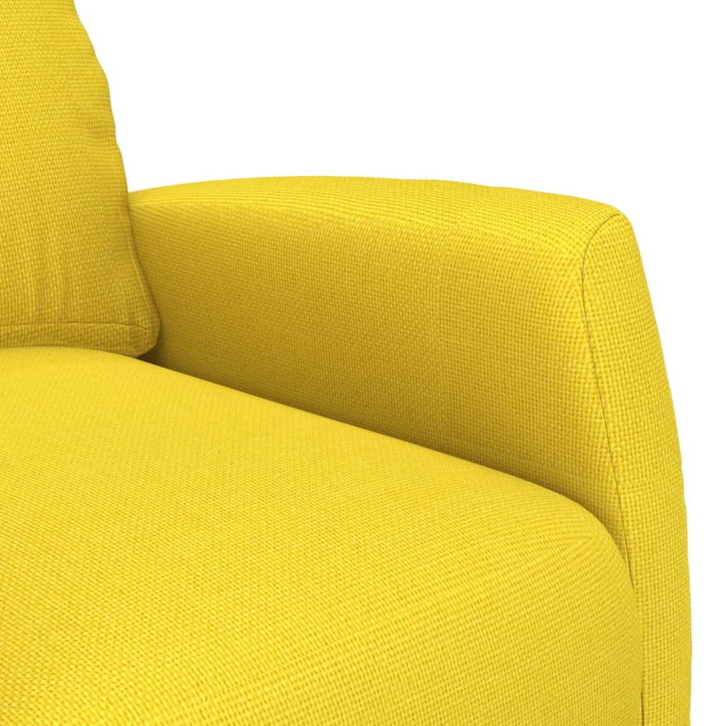 Chaise debout tissu jaune clair