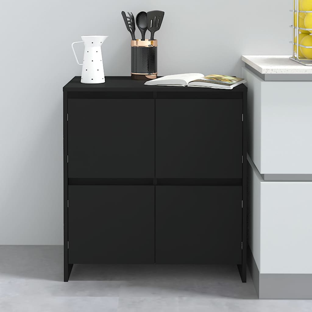 Buffets 2 pcs 70x41x75 cm en dérivé du bois couleur chêne