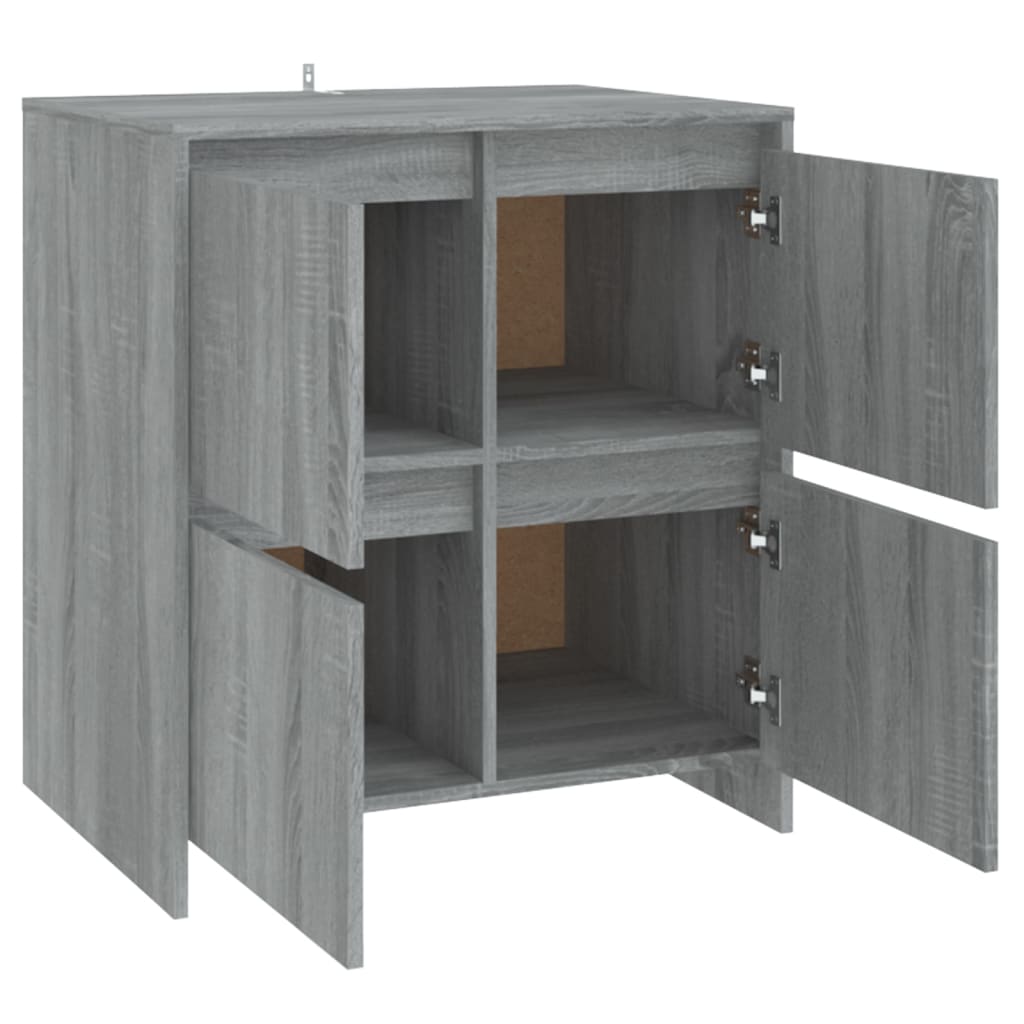 Buffets 2 pcs 70x41x75 cm bois fini