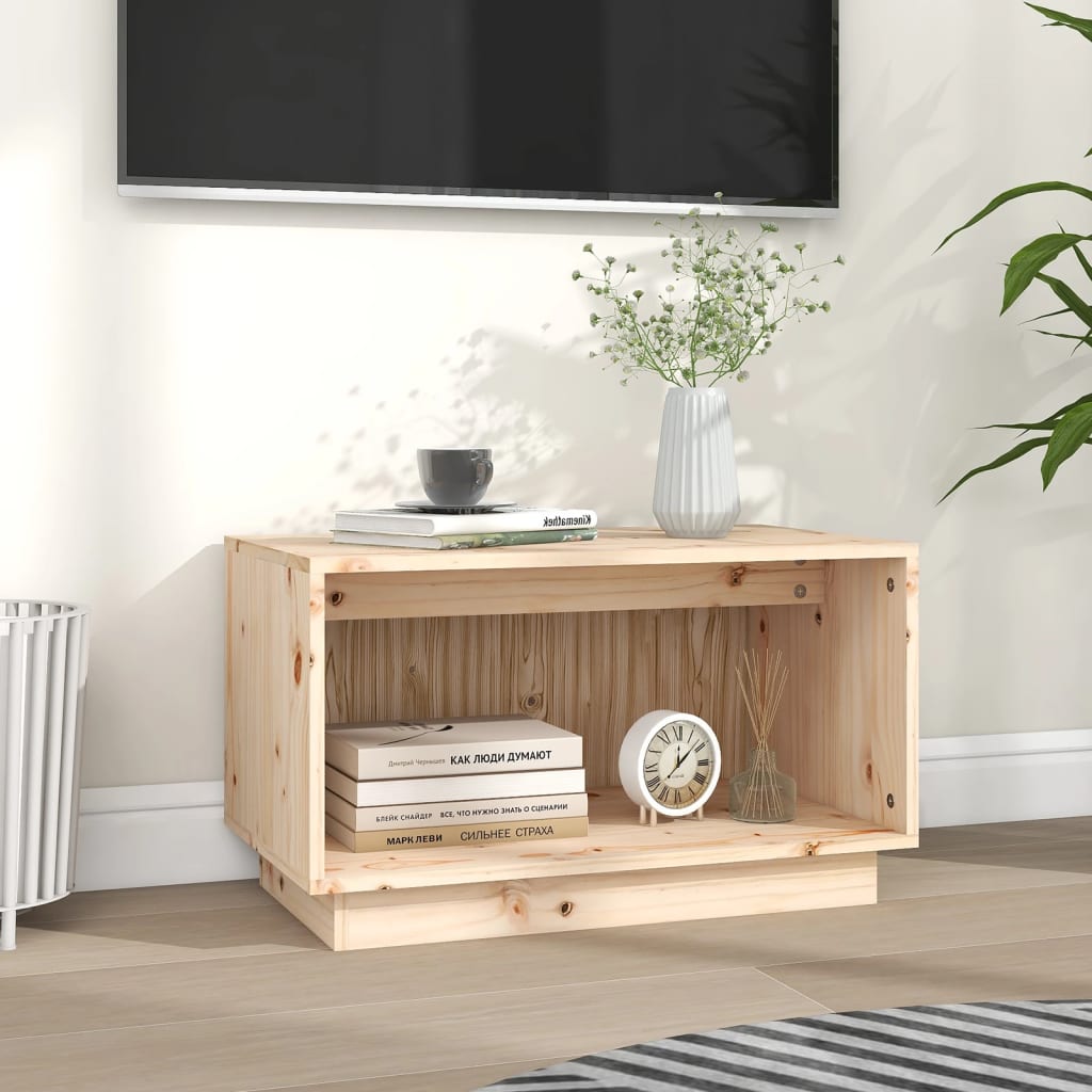 Meuble TV 60x35x35 cm en bois de pin massif