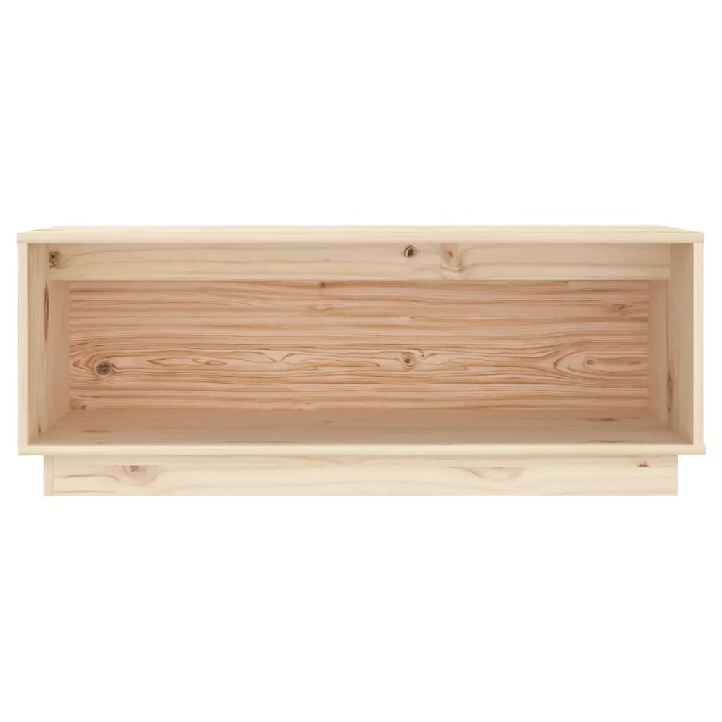 Meuble TV 90x35x35 cm en bois de pin massif