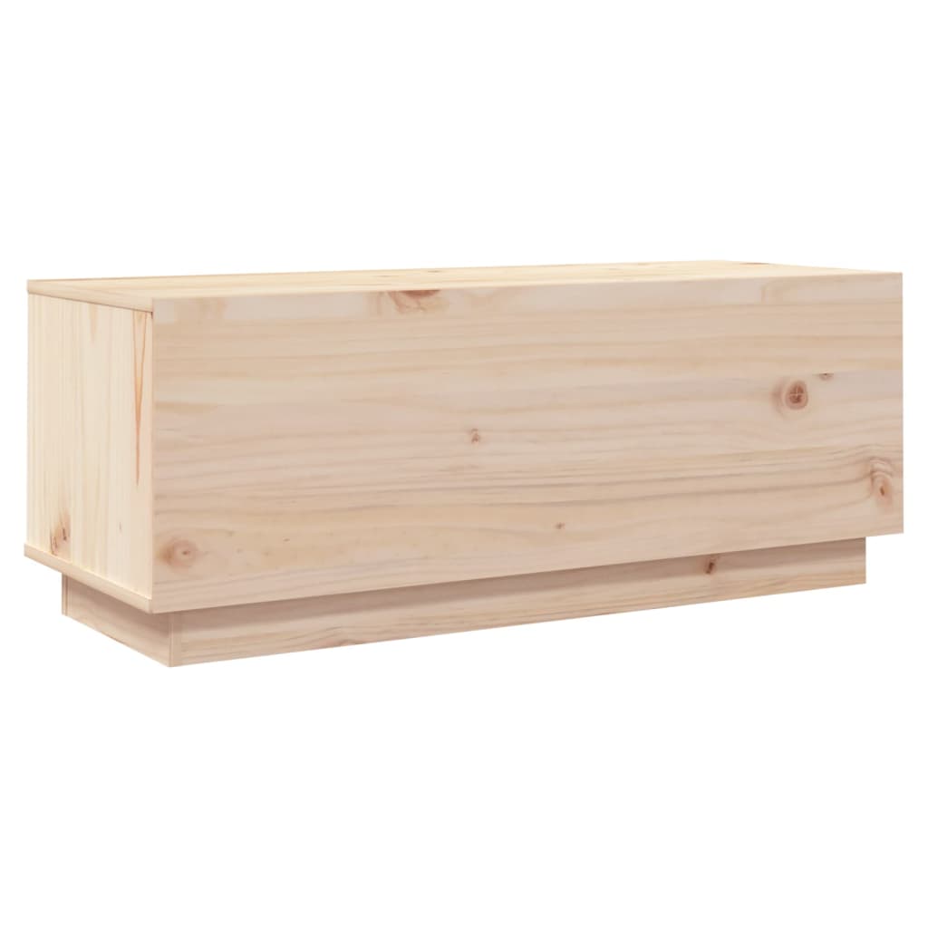 Meuble TV 90x35x35 cm en bois de pin massif