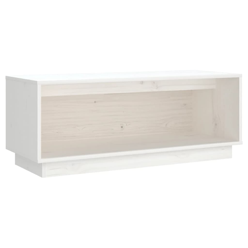 Meuble TV 90x35x35 cm en bois de pin massif