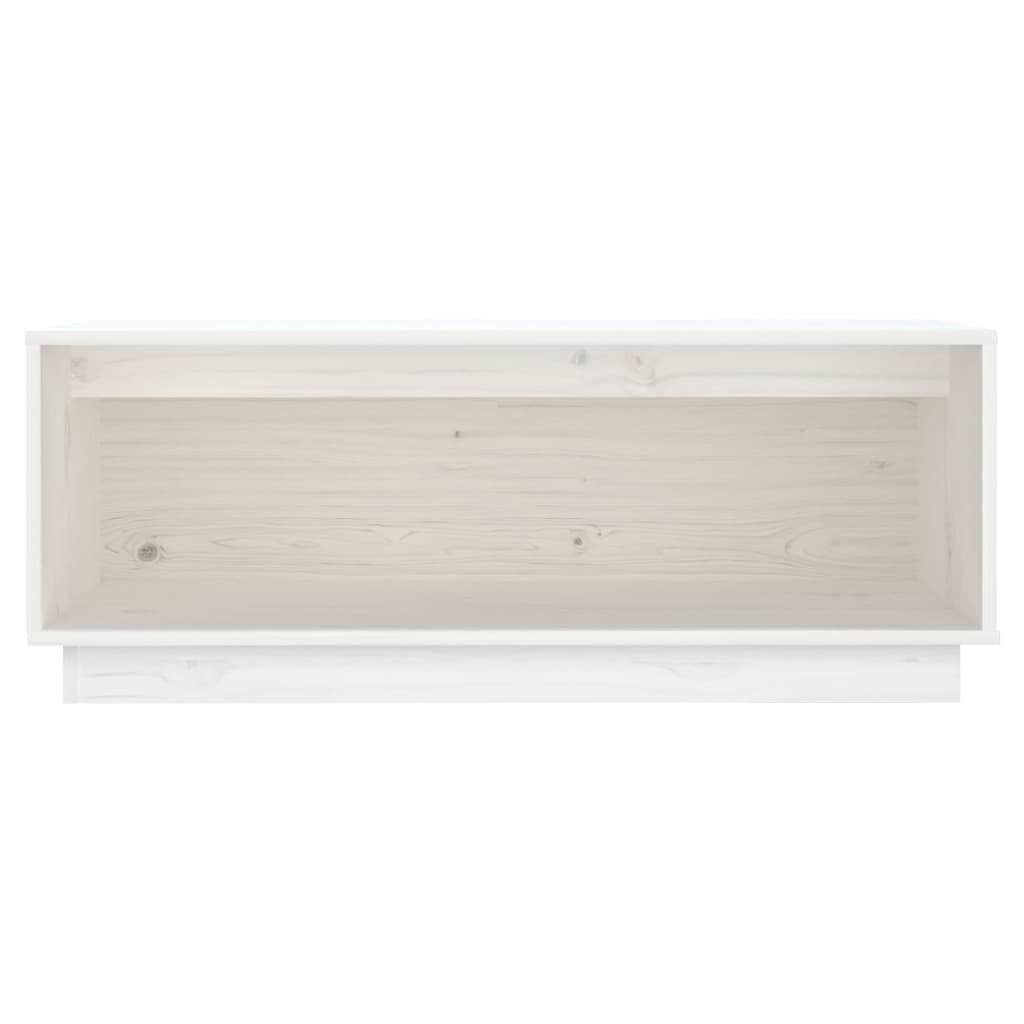 Meuble TV 90x35x35 cm en bois de pin massif