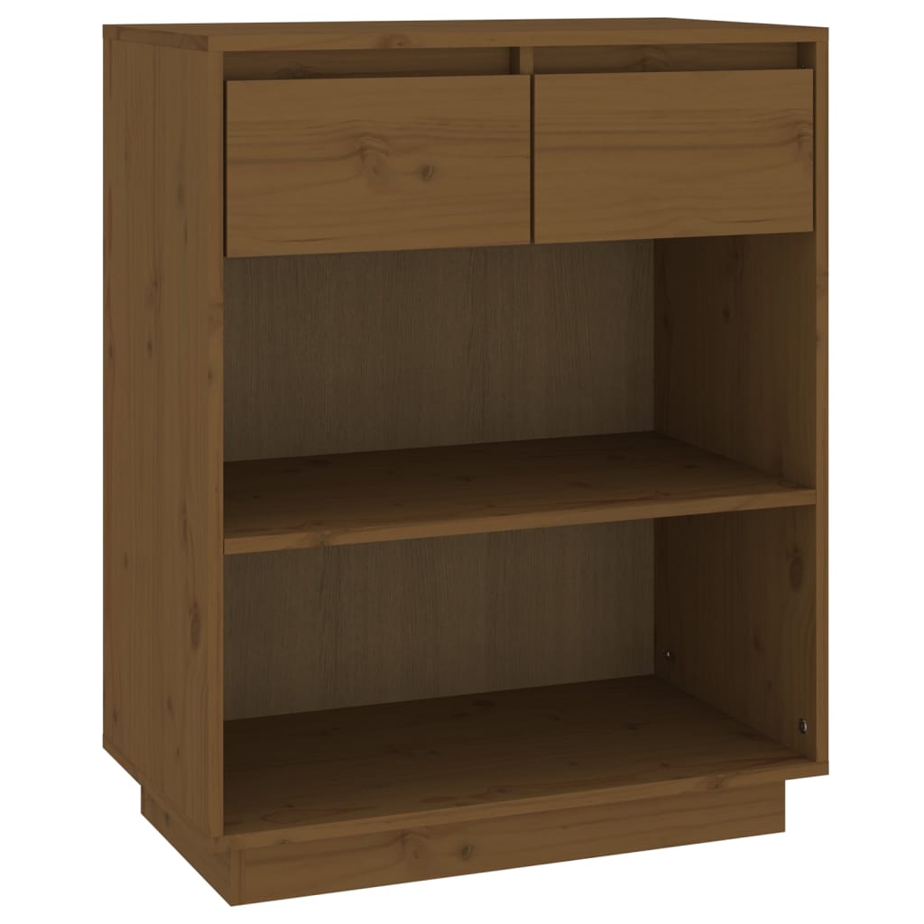 Wandkast 60x34x75 cm massief grenenhout