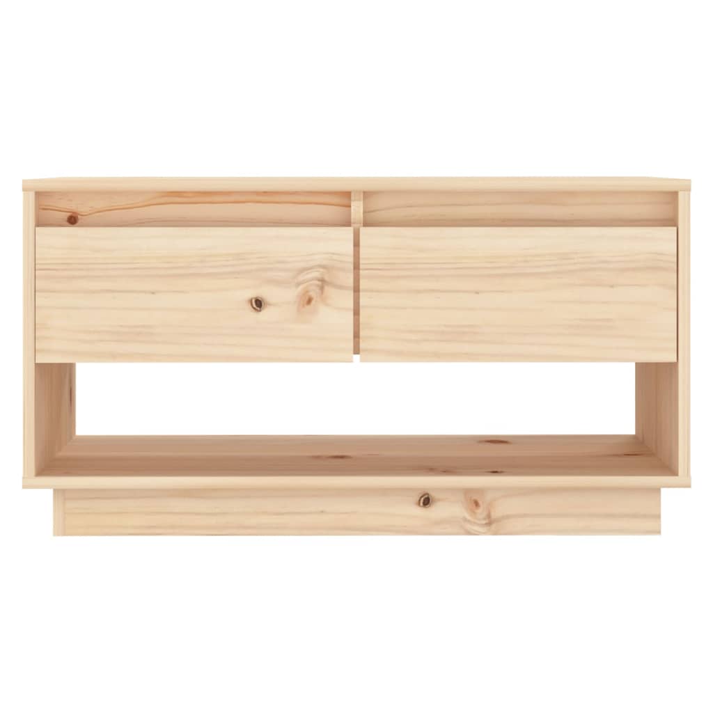 Meuble TV 74x34x40 cm en bois de pin massif