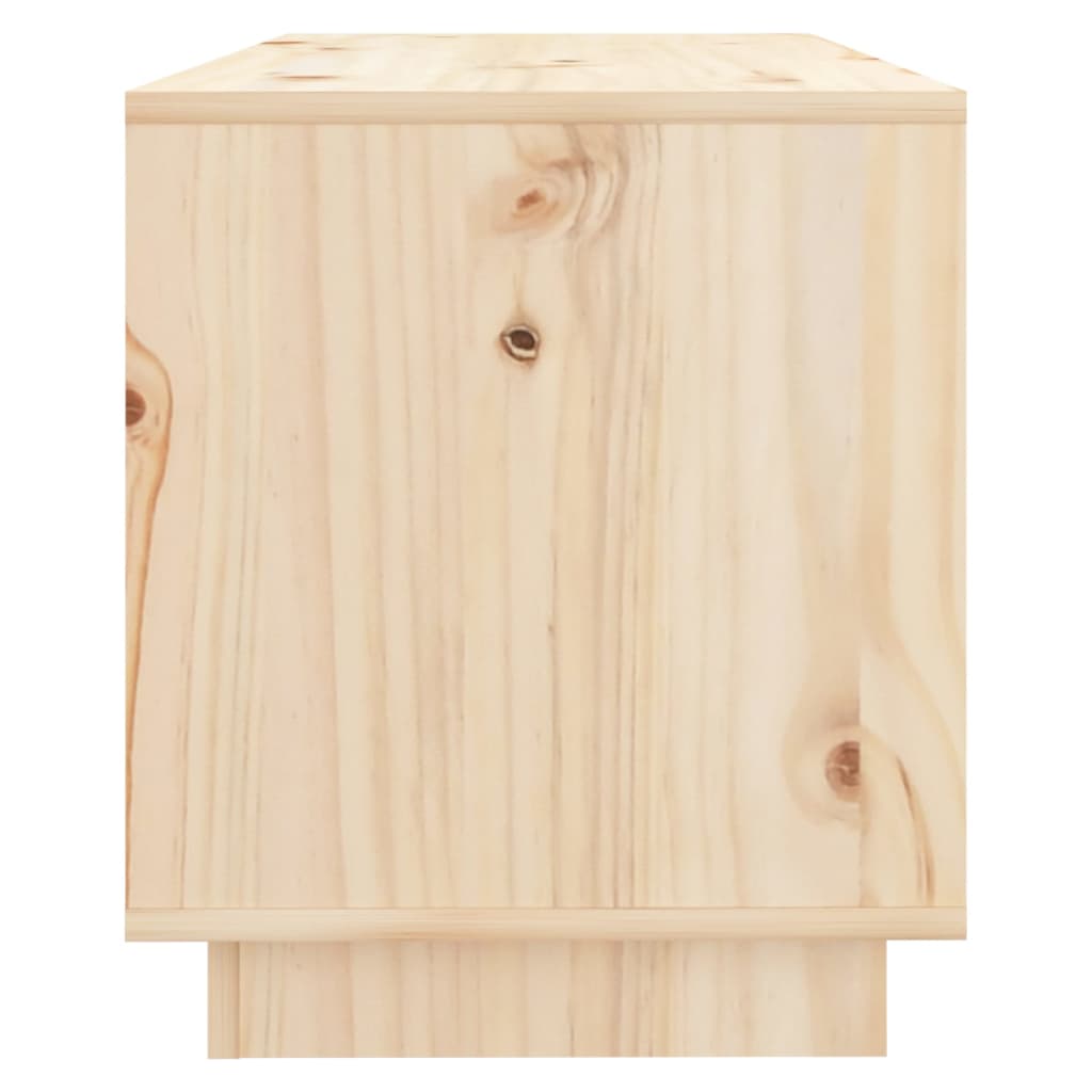 Meuble TV 74x34x40 cm en bois de pin massif