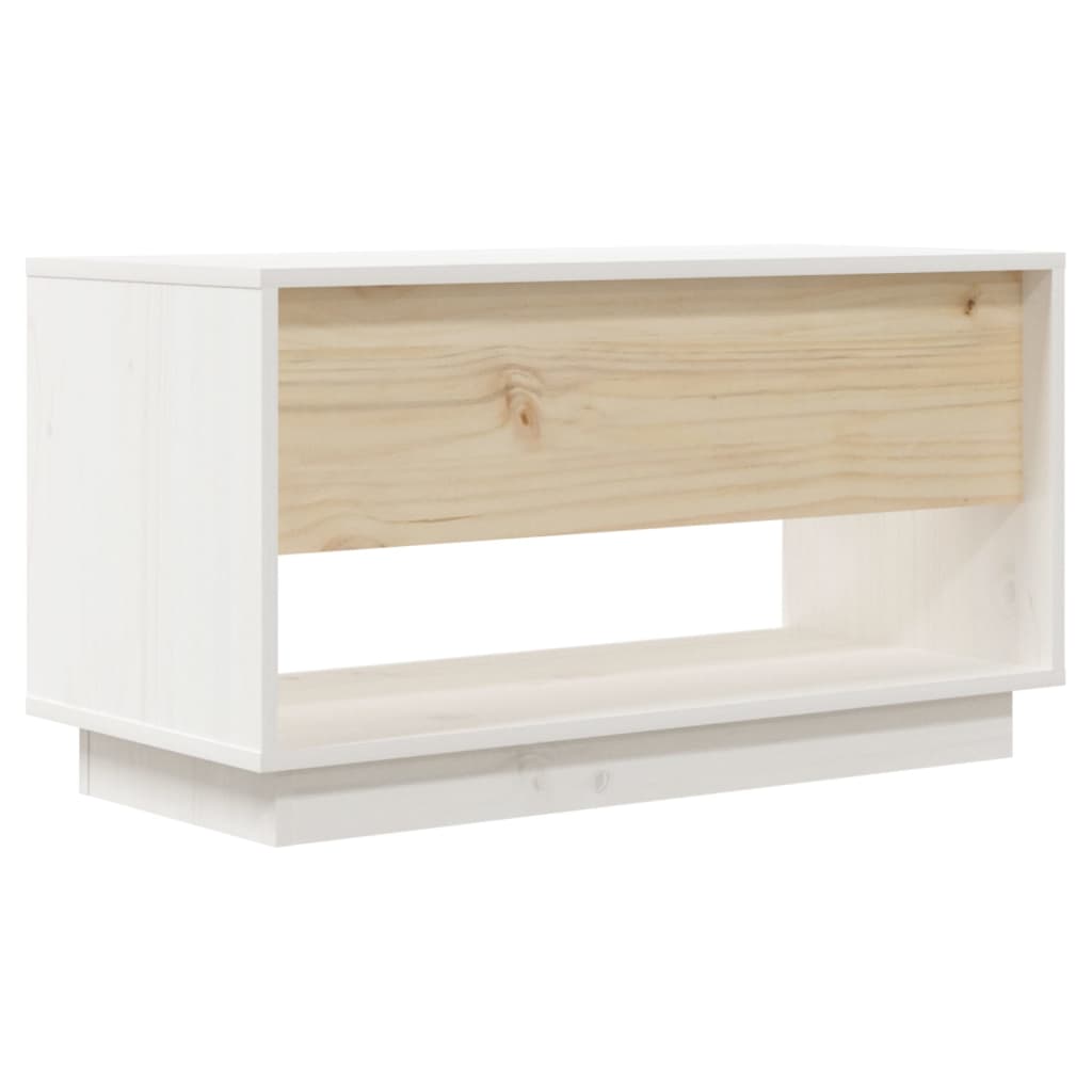 Meuble TV 74x34x40 cm en bois de pin massif