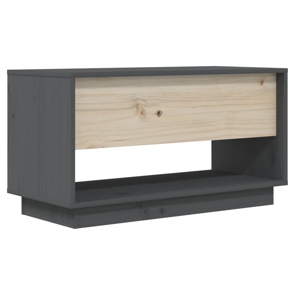 Meuble TV 74x34x40 cm en bois de pin massif