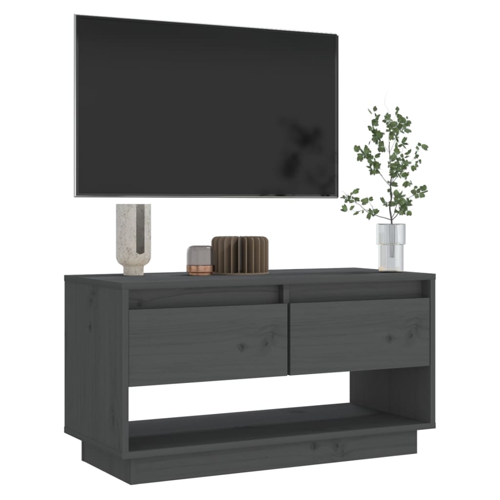 Tv-meubel 74x34x40 cm massief grenenhout