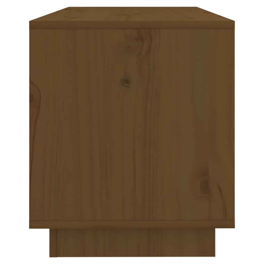 Meuble TV 74x34x40 cm en bois de pin massif